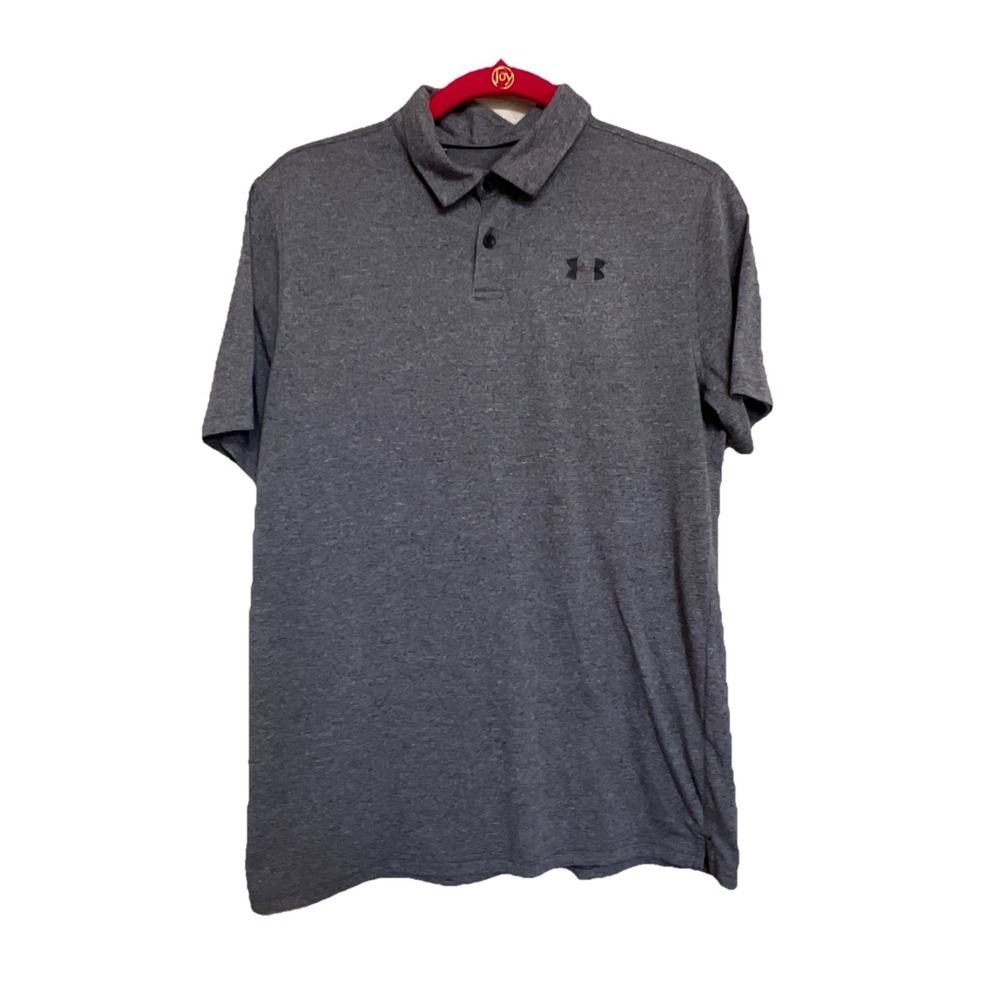 Under Armour Youth XL Short Sleeve Heat Gear Polo Gray